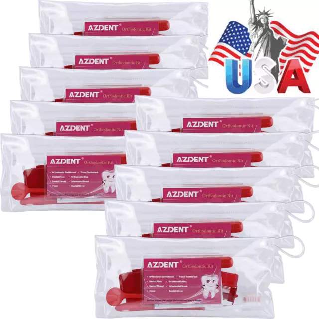 20 Kits Dental Orthodontic Oral Care Kit hygiene Clean Tools Teeth Whitening