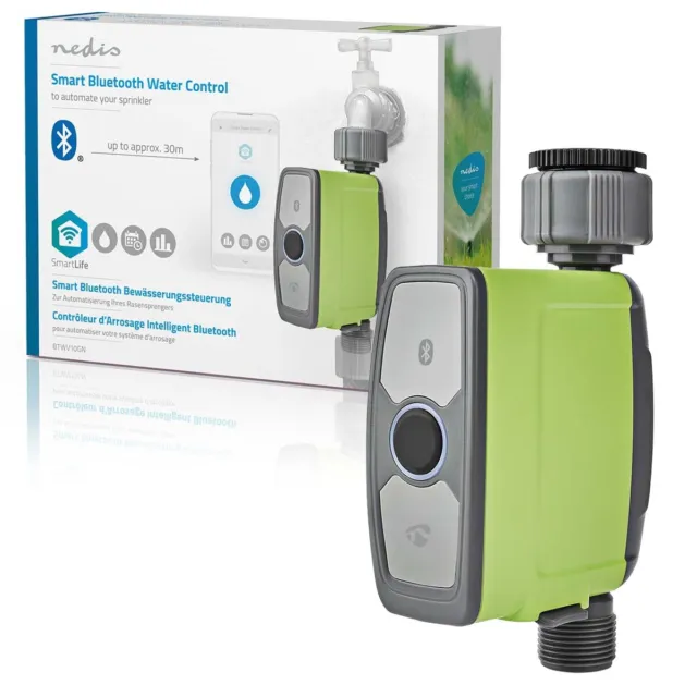 Irrigatore Smart Controllo Acqua Programmabile App Bluetooth Ip54 Nedis