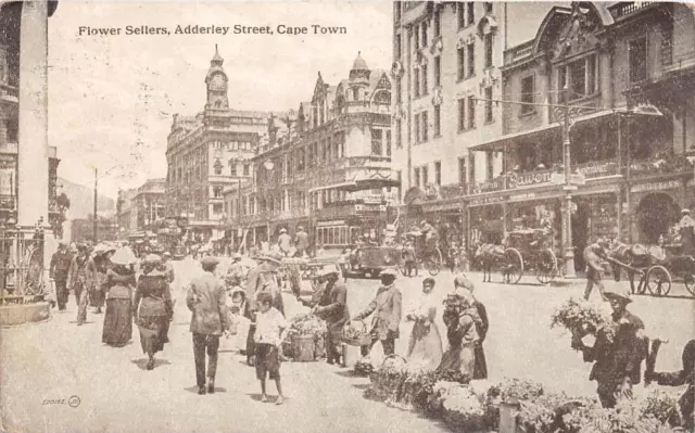 Cpa Afrique Du Sud Flower Sellers Adderley Street Cape Town