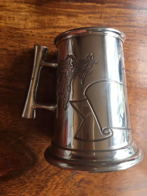 Four Small Pewter Cup/Tankards For Trophy Prizes.