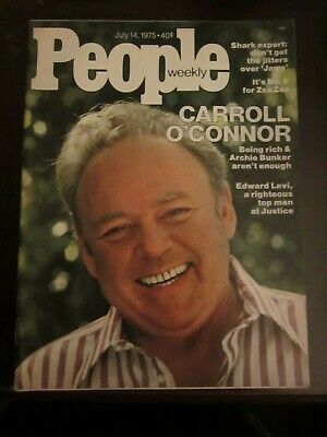 People Magazine July 1975 Carroll O'Connor Archie Bunker No Label O K P