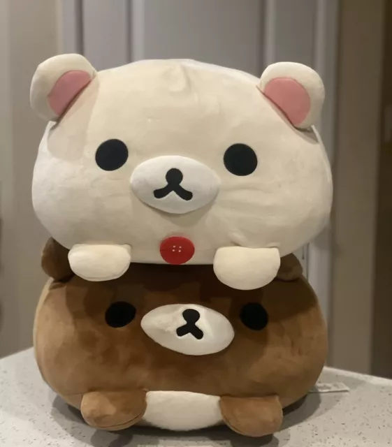 San-x Korilakkuma & Chairoikoguma Big Face Cushion Plush