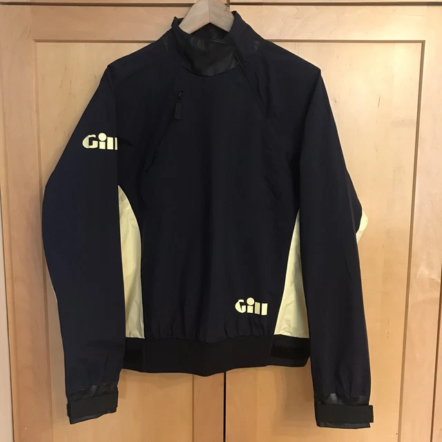 Gill Adult Small Pull-Over Waterproof Jacket for Sailing, Kayaking-Navy & Yellow