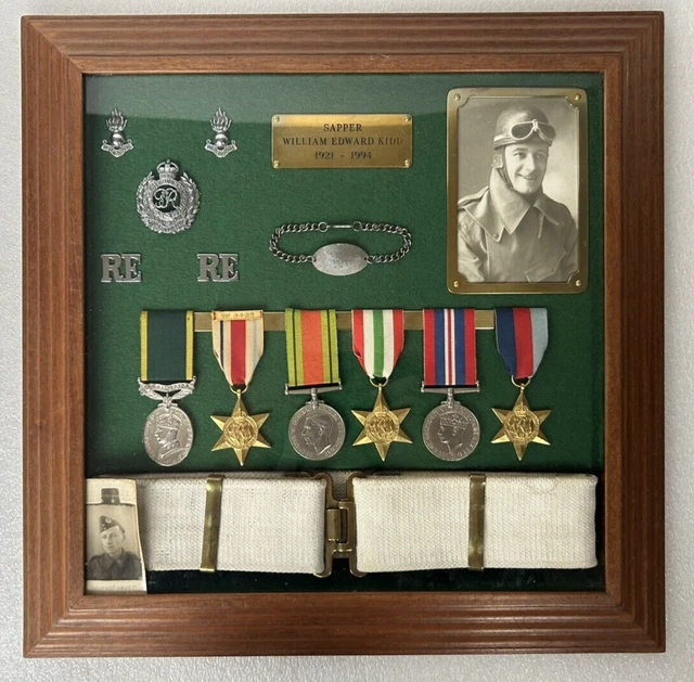 WW2 DISPATCH RIDER Display - 1st/8th Army, Medals, Badges, Photo ...