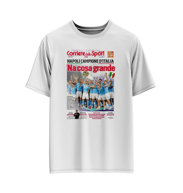 Maglia SSC Napoli Home 2024-2025 - Replica Ufficiale, Personalizzabile Con Nome E Numero, Unisex Adulto