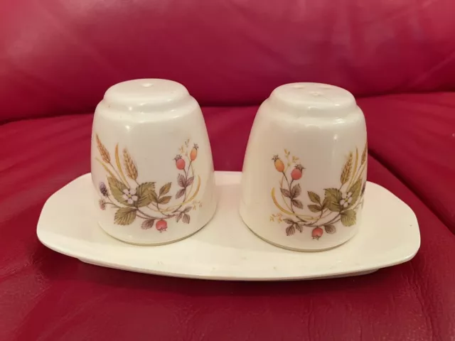 Vintage Marks & Spencer M&S 'Ernte' Salz & Pfeffer Töpfe Melamin Cruet Set