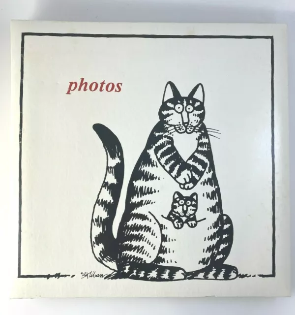 B. Kliban Mom Cat Photo Album Vintage C.R. Gibson with 10 Two-Sided Pages
