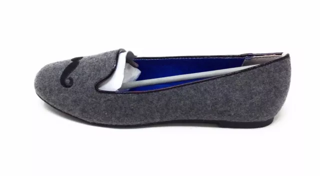 BC Footwear Womens Love Life Flat Shoe Grey Fabric Size 7 M US