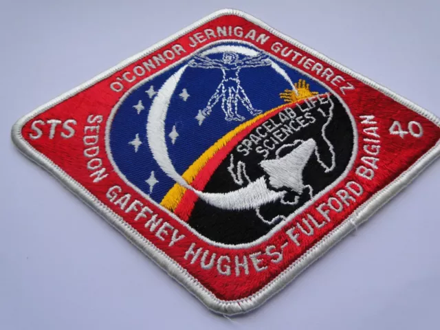 Patch NASA  Space Shuttle Columbia Mission  STS 40 ca 16 cm mit Missionsheft