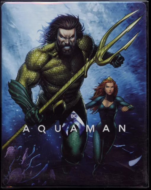 4K Steelbook: Aquaman. No J-card or digital. Includes clear protector