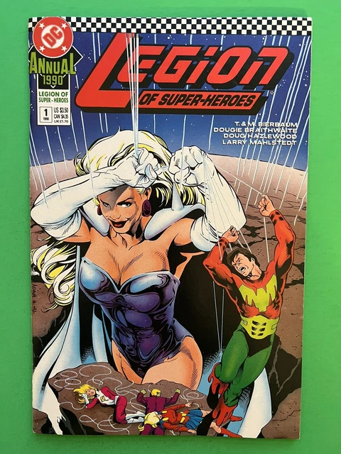 Legion of Super-Heroes Annual 1 1990 Adam Hughes Sexy Glorith Cover VF