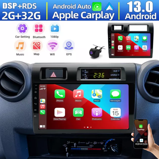 Android 13 Auto Apple CarPlay GPS head unit For Toyota Land Cruiser 70 Car Radio