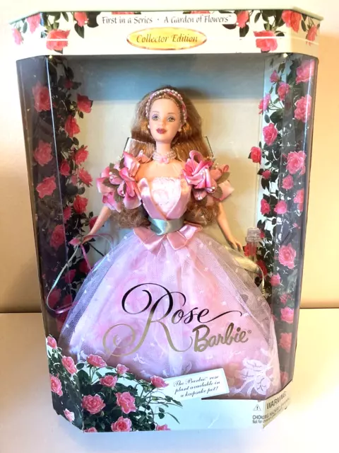 Barbie Doll A Garden of Flowers Rose 1st in Series Vtg 1998 Mattel #22337