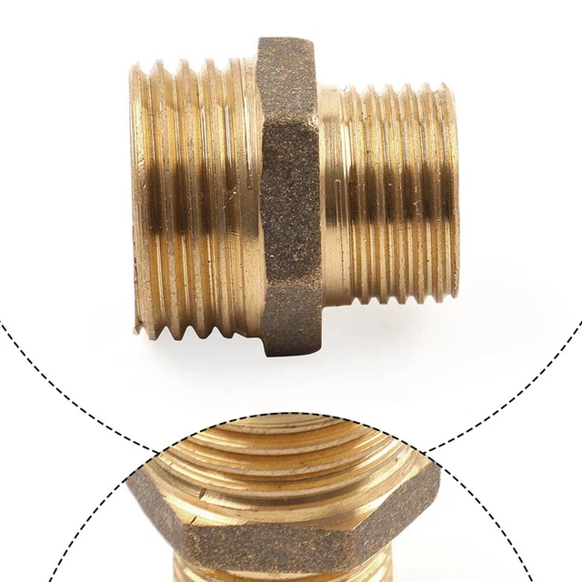In Stock 1/4 BSP MALE X 1/4 BSP MALE ADAPTOR, 60 DEG | 00005 - Foto 2