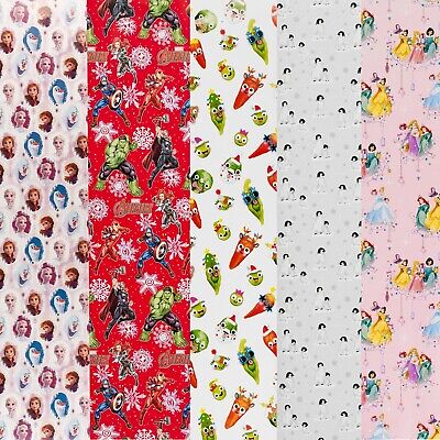 20M Disney Kids Character Assorted Decorative Christmas Gift Wrap Wrapping Rolls