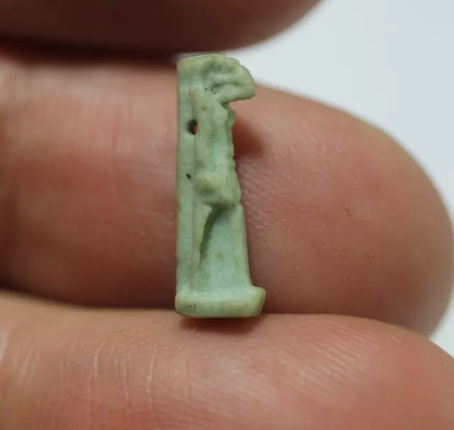 Zurqieh -Ad9981- Ancient Egypt -  Faience Thoth Amulet. 600 - 300 B.c