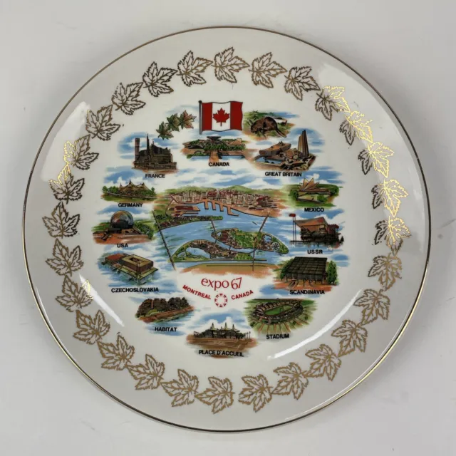 Montreal Expo 1967 Collectors Plate British Anchor England Hostess Ware 6.5”