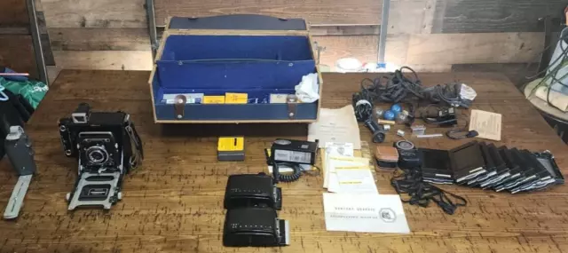 Graflex Century Graphic Camera Lots Of Extras