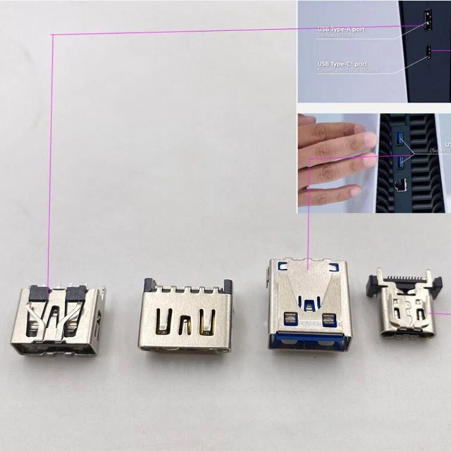 Porta HDMI Di Ricambio Per PlayStation 5 PS5 - Connettore Jack Argentato (Lotto Da 1 A 1000 Pz) - Foto 2