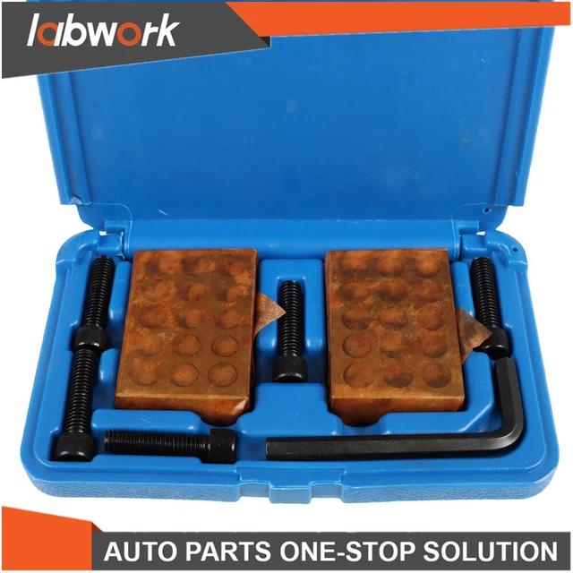 Labwork 1-2-3 123 23 Hole Precision 0.0001 Block Set With Screws HEX KEY 8 Piece
