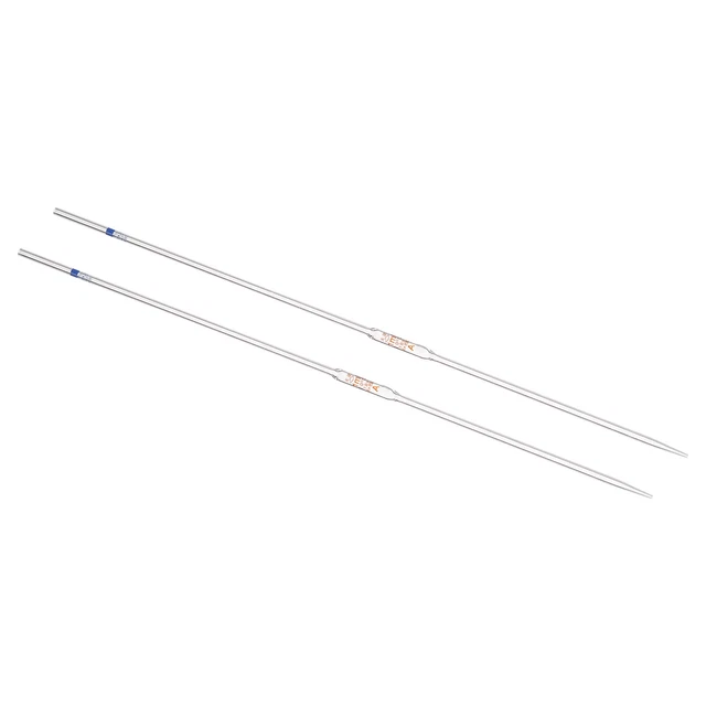 1mL High Dropper Pipettes, 2 Pack 3.3 Borosilicate Glass Pipettes for Lab, Clear