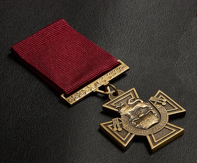 Victoria Cross Ribbion FULL SIZE REPLICA Victoria Cross Medal & Ribbon. Highest Military ...