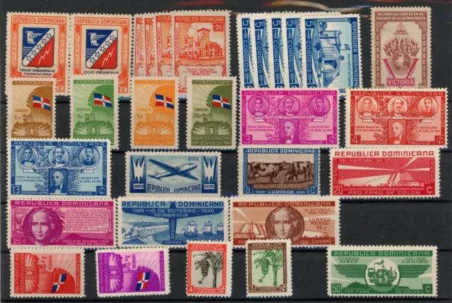Dominican Republic Dominicana Stamps Mint Lot of 35 #20640z