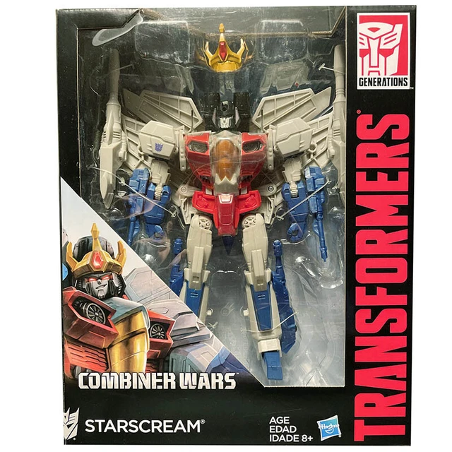 HASBRO TRANSFORMERS STARSCREAM w Crown Jet Combiner Wars Action Figure