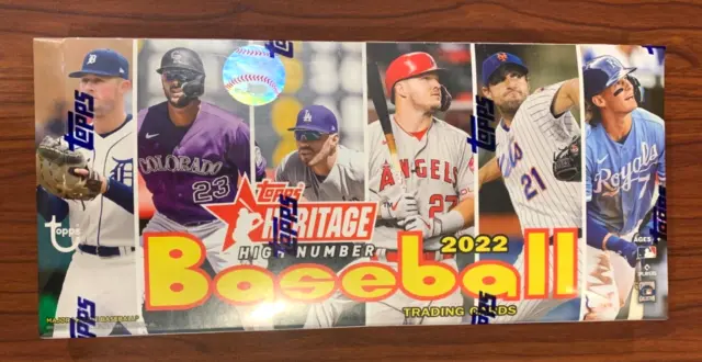 2022 Topps Heritage High Number Baseball Trading Cards Hobby Box SEALED - 1 AUTO
