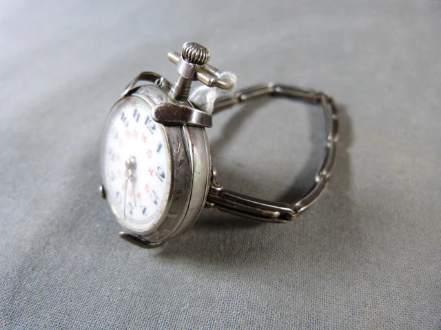 MONTRE DE COL avec Bracelet argent, montre à gousset en argent massif, à réviser EUR 60,00 - PicClick FR