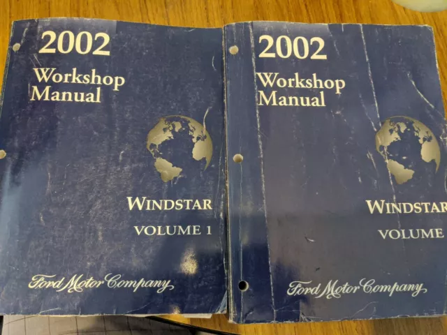 2002 Ford Windstar Workshop  Service Repair Manuals Original Set Dealer Books