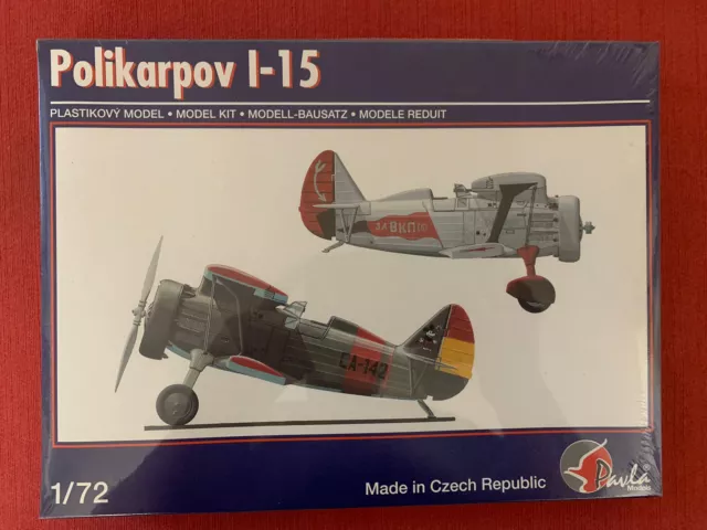 NEW in Shrink 1:72 Polikarpov I-15 Pavla Models   72047