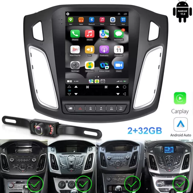 For Ford Focus 2012-2018 Android 12.0 Car Stereo Radio Gps Navi Carplay + Camera