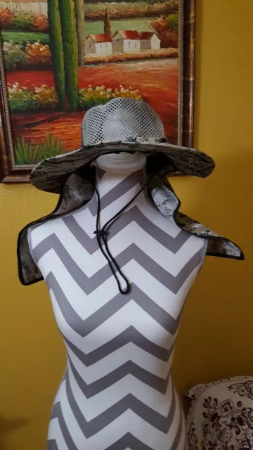 Sun Hat NECK COVER FLAP SUN PROTECTION HAT CAMOUFLAGE FISHING HUNTING HIKING