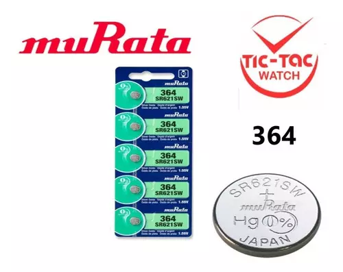 5 x SONY MURATA SR621SW 364 AG1 SILVER OXIDE 1.55V WATCH BATTERY BATTERIES A