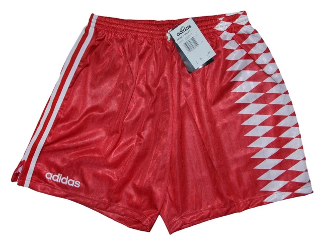 *Bnwt* Vintage Adidas 1994/1996 Red Football Shorts Jersey Size L Adult