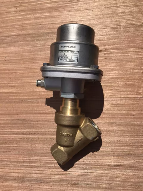 Valve Angle Seat - 3/4 inch - Brass - Pneumatic Pilot