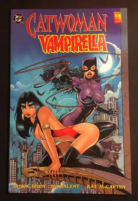 Catwoman Vampirellal Fluries 1 Jim Balent Cover Dc Crossover Rare Batman Pantha