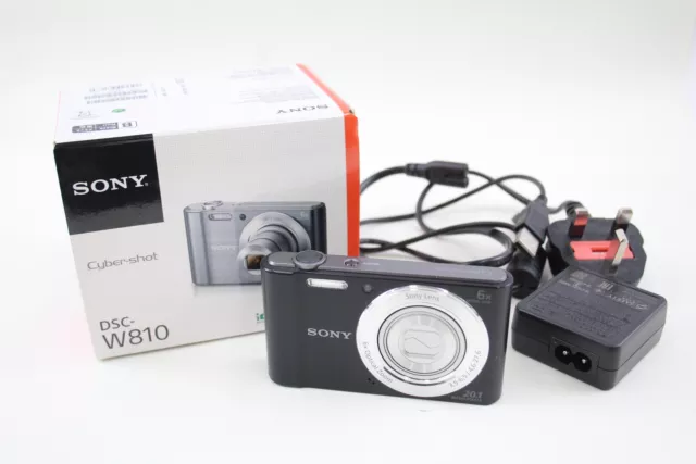 Sony Cybershot DSC-W810 Digital Compact Camera Working w/ Sony 6x Zoom Lens