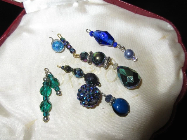 Lovely set of various vintage silvertone pendants or charms