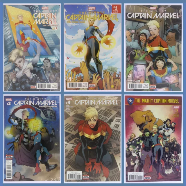 Mighty Captain Marvel (2017) 0-9 | 10 Book Lot | Marvel Alpha Flight FULL RUN