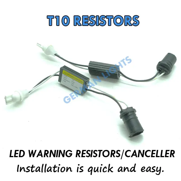 *2X T10 501 W5W Resistors Canbus No Error Led Sidelight Resistors