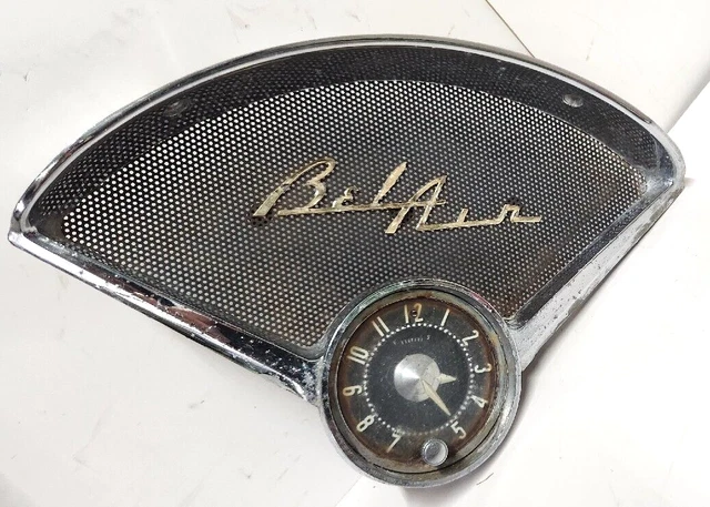 1955 1956 Chevy Bel Air Clock Bezel Speaker Panel 55 56
