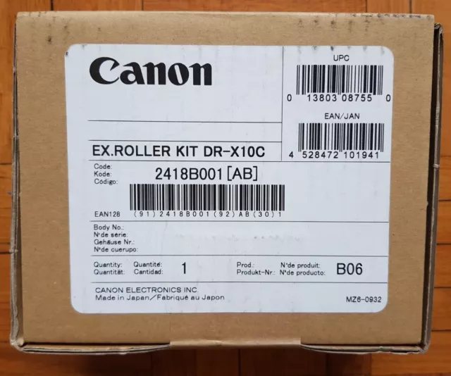 Canon  roller kit for image FORMULA DR-X10C Exchange Roller Canon 2418B001