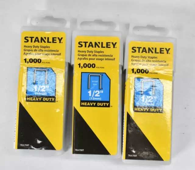 STANLEY TRA708T 1/2-Inch SharpShooter Heavy Duty Staples, 1000 Ct
