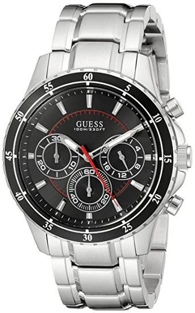 Montre Guess Skyline Pour Homme - Acier Inoxydable 45 Mm - Modèle W1259G1 Neuf Avec étiquette
