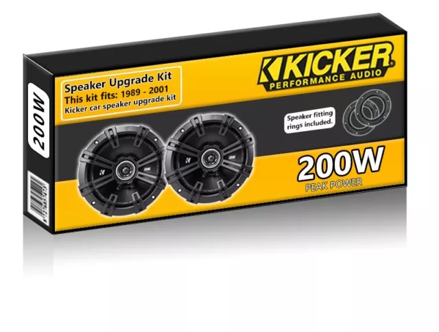 Ford Fiesta Porte Avant Haut Parleurs Kicker 13.3cm 13cm Voiture Kit 200W