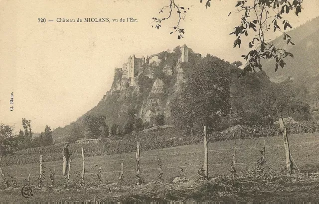 Antique Postcard Miolans Castle Seen From The East