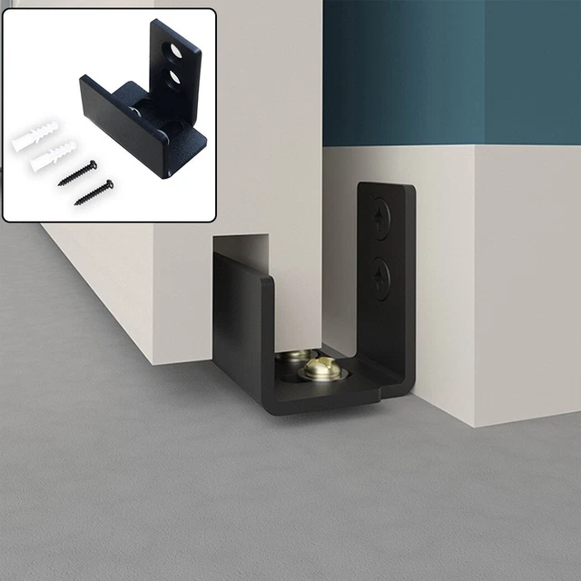 Guida Scorrevole Per Porte A Pavimento - Regolabile, Nera, Per Armadi E Mobili - Foto 9