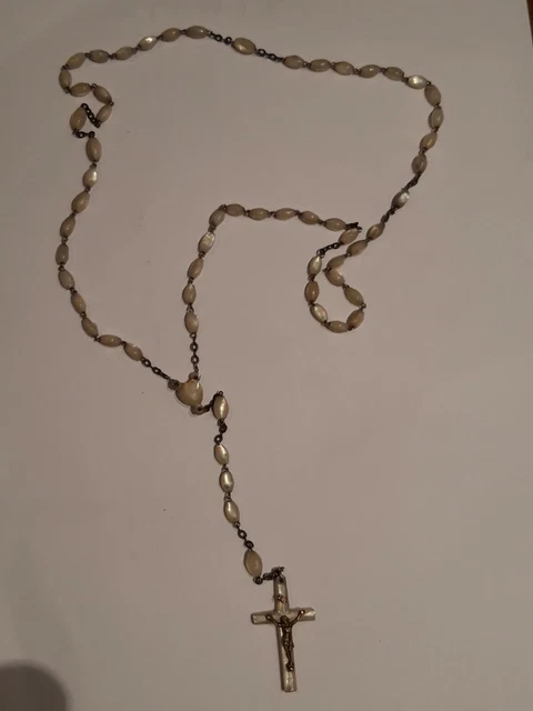 Ancien chapelet en nacre  19ème siècle